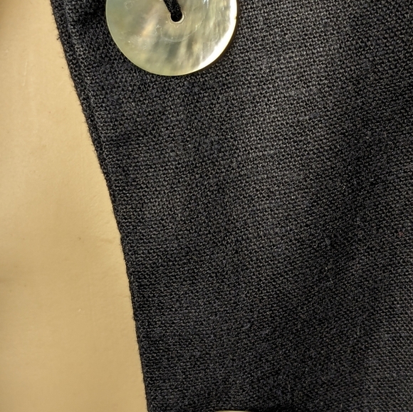 Vintage Sandro Women's Linen Blend Blazer Size 8P - Picture 7 of 12